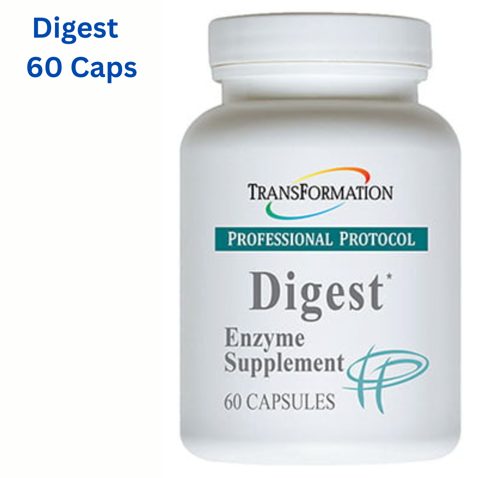 Transformation Enzymes Digest 60 Capsules for digestive support and enzyme supplementation.