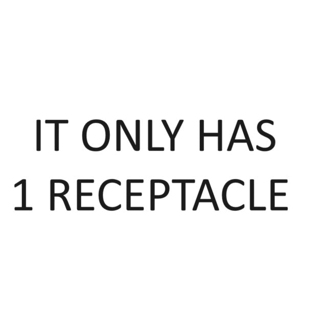 EcoFlow Double Voltage Hub Input/Output For Smart Home Panel 2 (Delta Pro+SHP2) indicates it only has 1 receptacle.