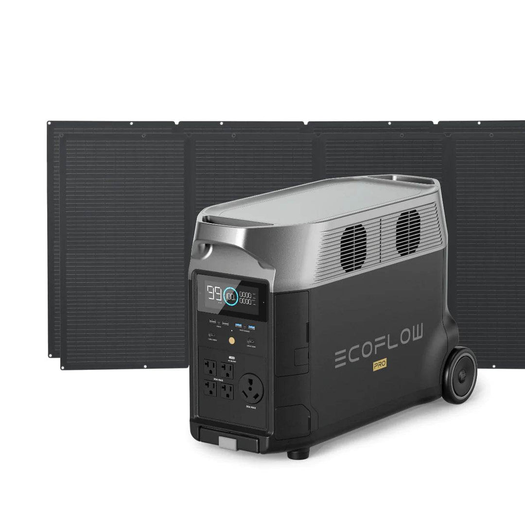 EcoFlow DELTA Pro Portable Power Station With Two 400W Portable Solar Panel for outdoor power needs