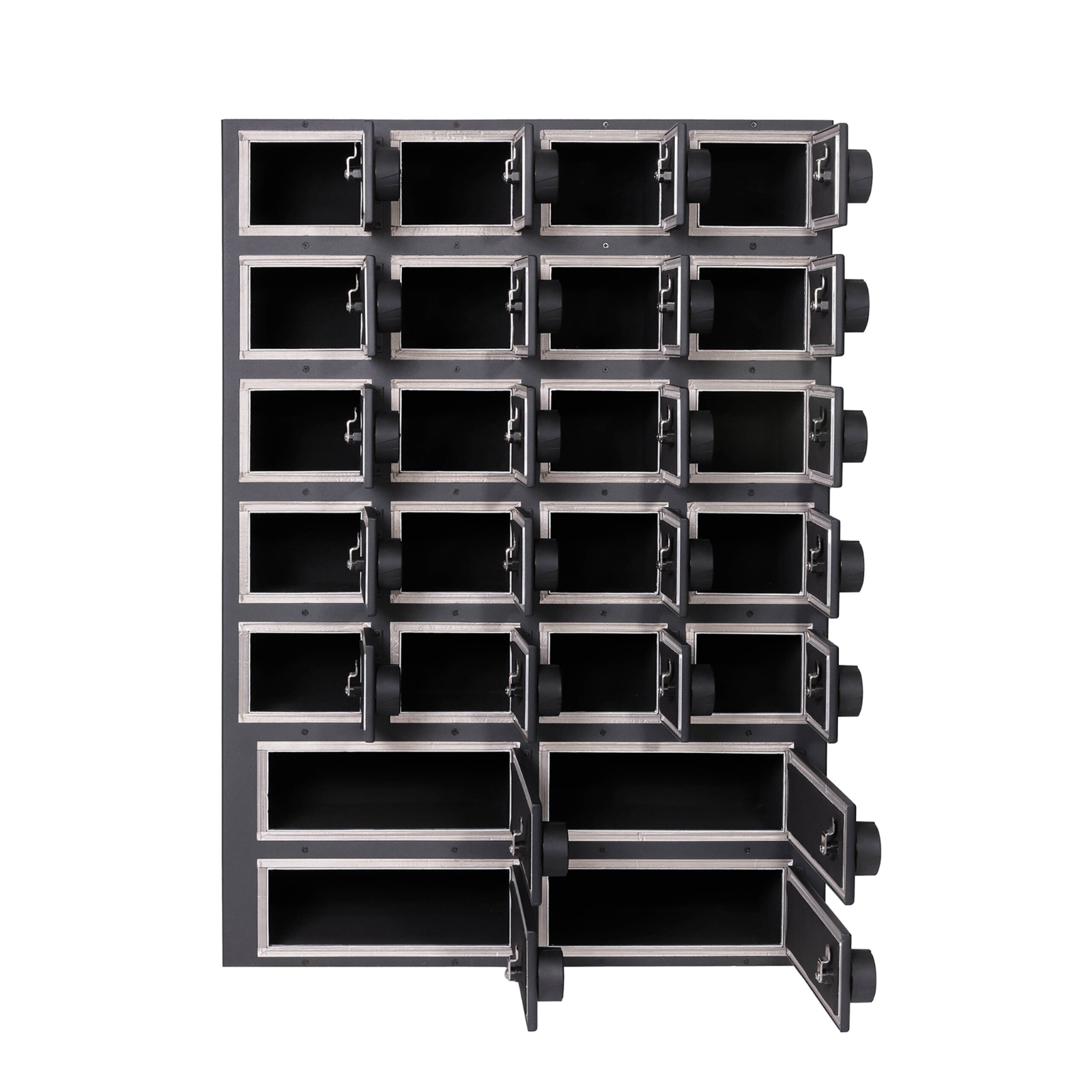 Faraday NEXUS Faraday Locker secure RF shielded storage box with multiple compartments for data protection.