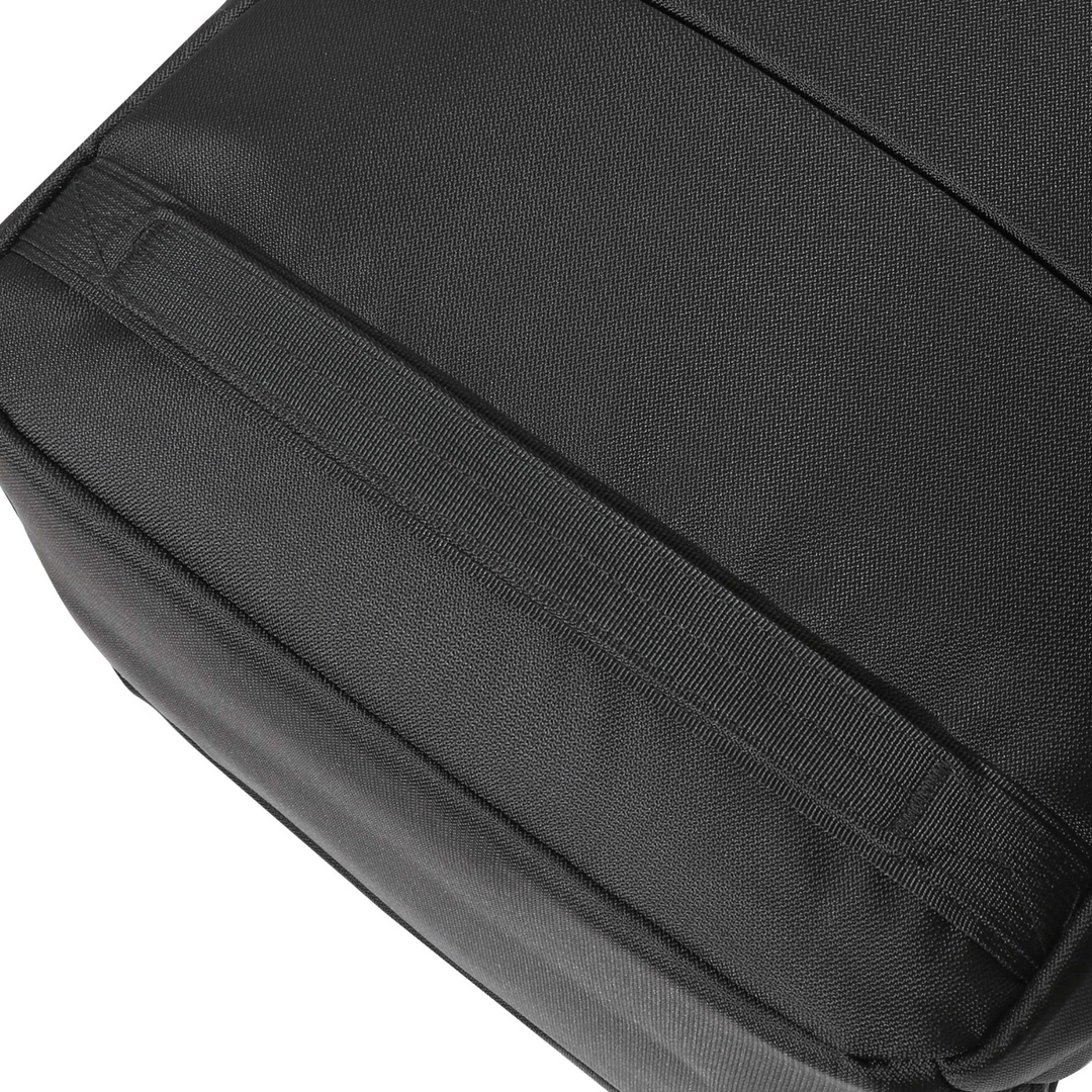Close-up view of the Faraday Jacket Pro CORDURA backpack bottom showing the durable fabric and stitching details.