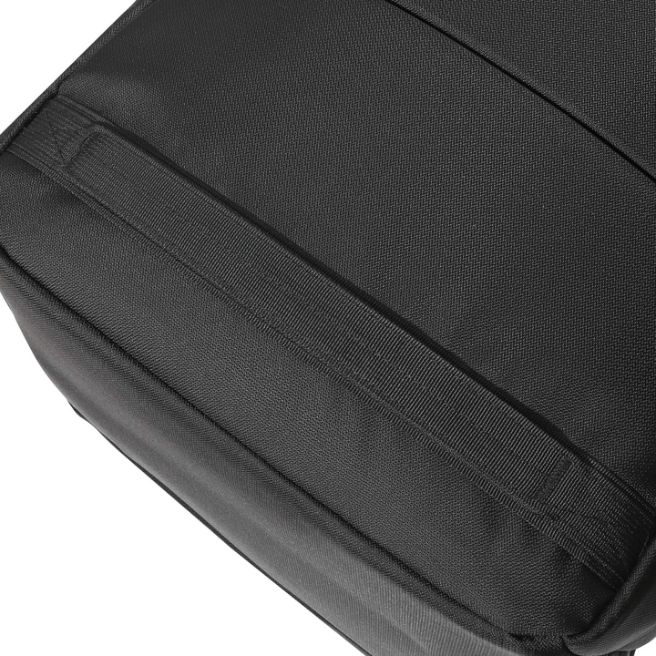 Close-up view of the Faraday Jacket Pro CORDURA backpack bottom showing the durable fabric and stitching details.