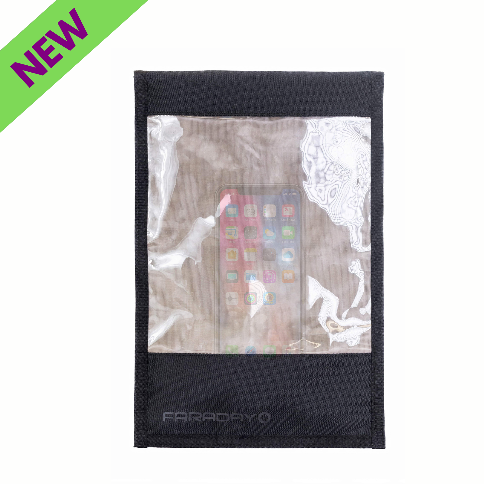 Faraday JACKET Pro Window Bag RF Shielded Storage 16" x 10.5" for secure device protection.