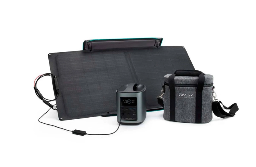 EcoFlow Multi-Contact Solar Extension Cable 3M (9 feet) for Portable Power Stations with solar panel and bag