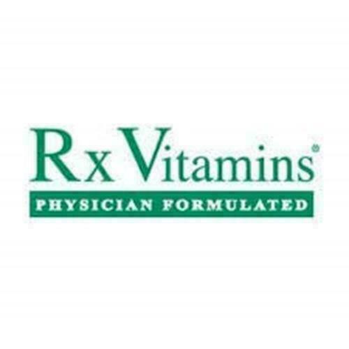 Rx Vitamins logo, physician formulated supplements for health and wellness.