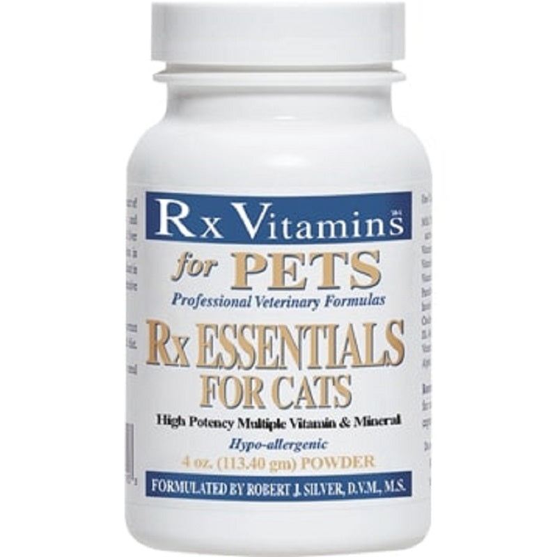RX Vitamins For Pets Rx Essentials For Cats Natural Ingredients Nutrition 4 oz powder bottle