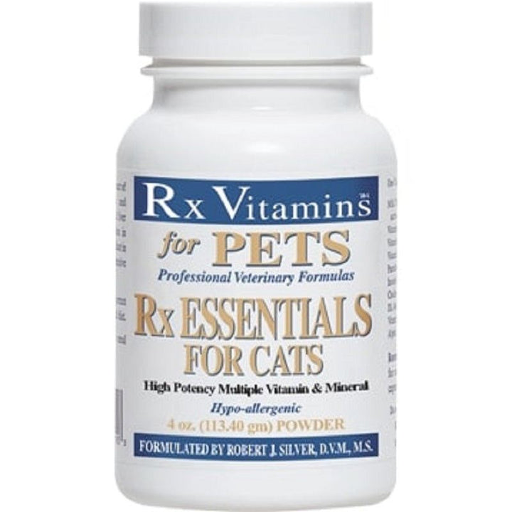 RX Vitamins For Pets Rx Essentials For Cats Natural Ingredients Nutrition 4 oz powder bottle