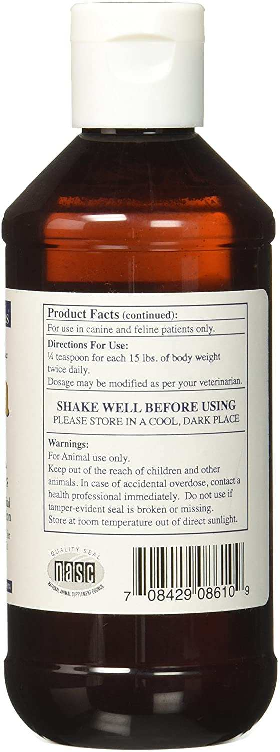 Rx Vitamins For Pets Ultra EFA Essential Fatty Acid Supplement 8 Fl Oz bottle with usage instructions and warnings