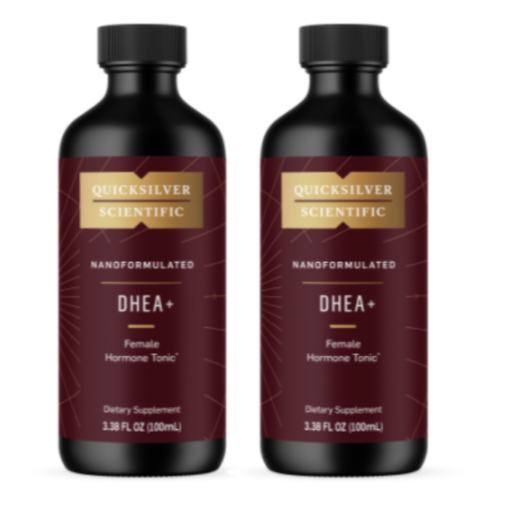 Quicksilver Scientific Nano formulated Female Hormone Tonic 300ml DHEA300ML 3 pack bottles.
