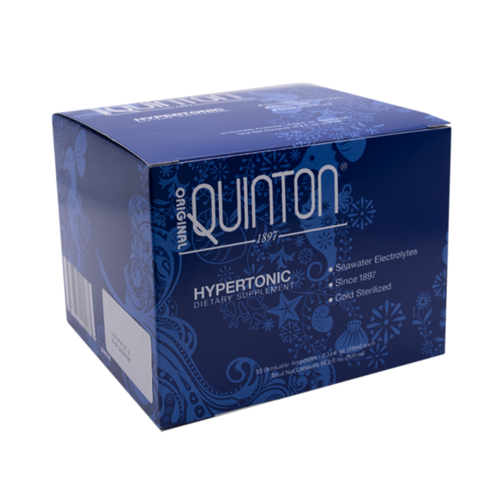 Quicksilver Scientific Quinton Hypertonic 30 Vials 2 PACK packaging.
