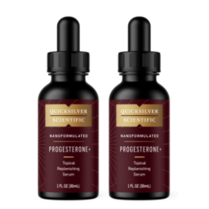 Quicksilver Scientific Progesterone+ Topical Replenishing Serum PROGEST 2 PACK bottles, 30ml each.