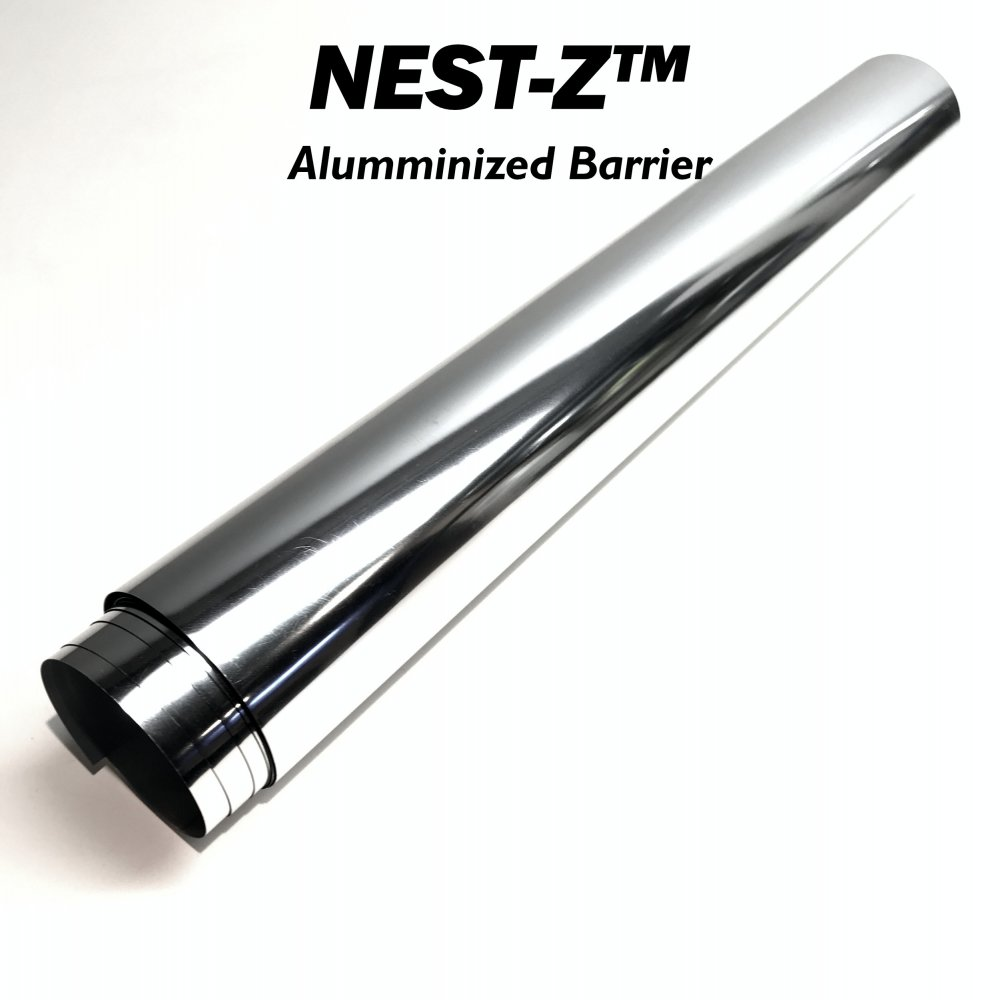 Faraday NEST-Z 7 Mil aluminized barrier roll showcasing advanced EMP protection features.