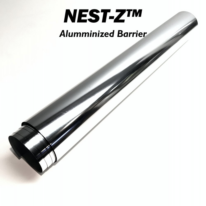 Faraday NEST-Z 7 Mil aluminized barrier roll showcasing advanced EMP protection features.