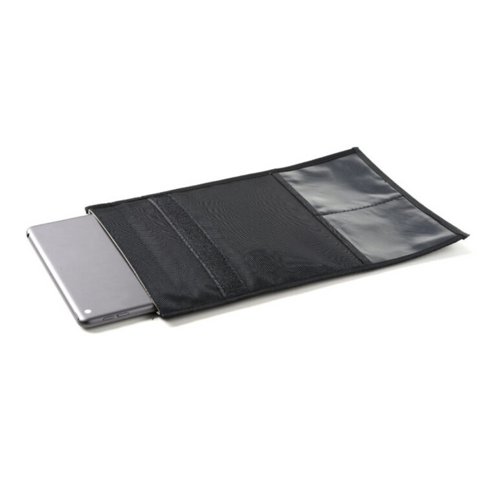 Faraday Jacket Tablet Forensic Faraday Bag shown with tablet securely stored inside.