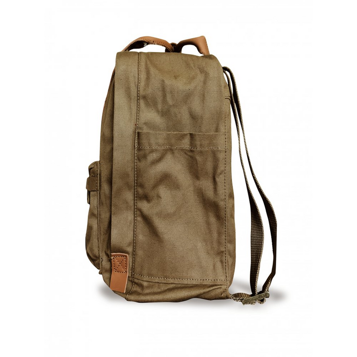 Faraday Cavestock Daypack No. 66 side view, lightweight desert RFID blocking backpack.