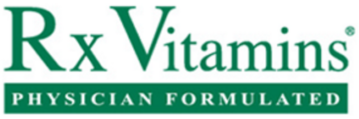 Rx Vitamins logo, physician formulated vitamin products.