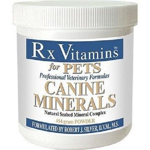 Rx Vitamins For Pets Canine Mineral Powder 454g with natural seabed mineral complex for dogs.
