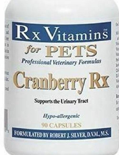 Rx Vitamins For Pets Cranberry Rx UTI Treatment 90 Capsules for Dogs and Cats