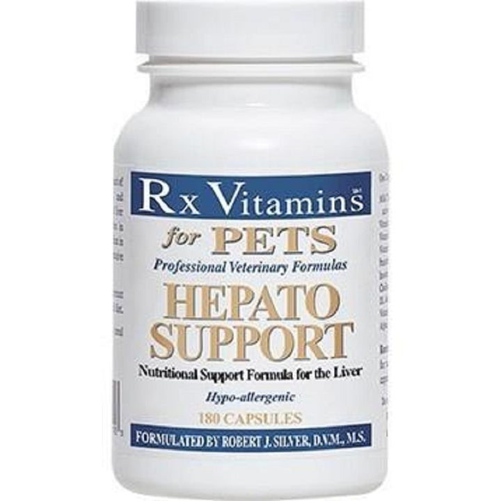 Rx Vitamins For Pets Hepato Support 180 Caps Liver Function for Dogs and Cats nutritional support formula